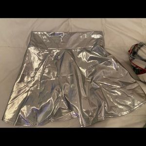 metallic skirt